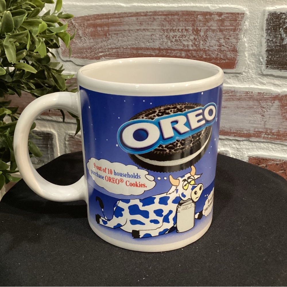 🔵 Oreo Cookie Themed - Ceramic Crafted - Milk - Coffee - Tea - Hot Chocolate Mug